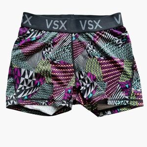 VSX The Player Hot Short Size Small Multi Color Gym Biker Workout Yoga Athletic